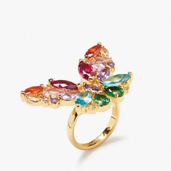 Kate Spade Social Butterfly Statement Ring multi color - Picture 8 of 10